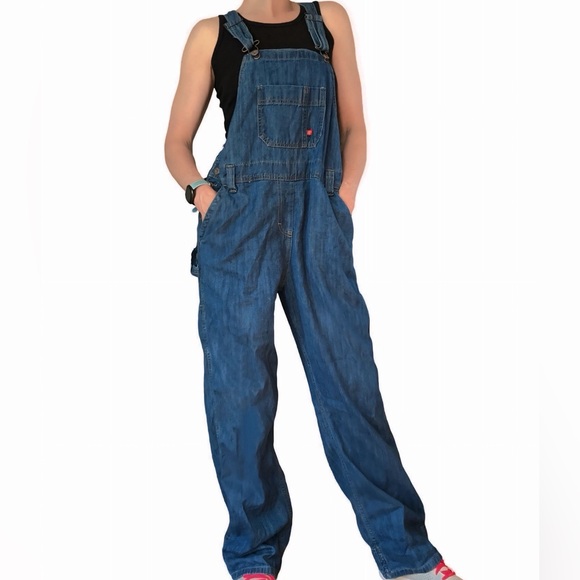 Dickies Other - Men’s Dickies Blue Denim Boho Hippie Overalls Size Large